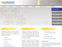 Tablet Screenshot of ecatalystsoftware.com